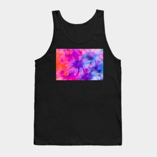 Daisies with a purple/orange gradient Tank Top